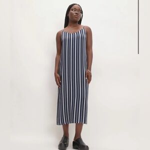 Everlane Hammered Satin Slip Dress